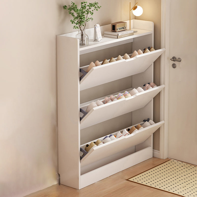 Moderno Minimalista Ultra-Sottile Armadietto Rettangolare Eco-Friendly in Legno Ingegnerizzato per Scarpe 2/3-Cabinet per Ingressi