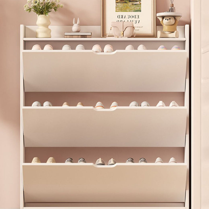 Moderno Minimalista Ultra-Sottile Armadietto Rettangolare Eco-Friendly in Legno Ingegnerizzato per Scarpe 2/3-Cabinet per Ingressi