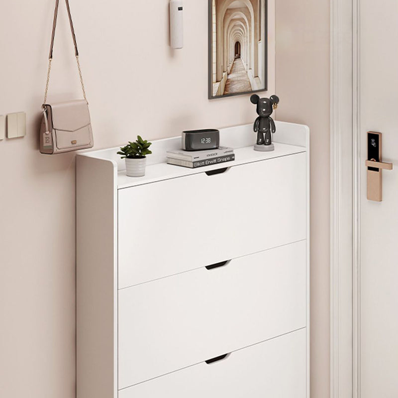 Moderno Minimalista Ultra-Sottile Armadietto Rettangolare Eco-Friendly in Legno Ingegnerizzato per Scarpe 2/3-Cabinet per Ingressi
