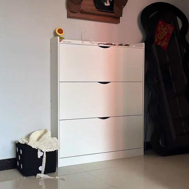 Moderno Minimalista Ultra-Sottile Armadietto Rettangolare Eco-Friendly in Legno Ingegnerizzato per Scarpe 2/3-Cabinet per Ingressi