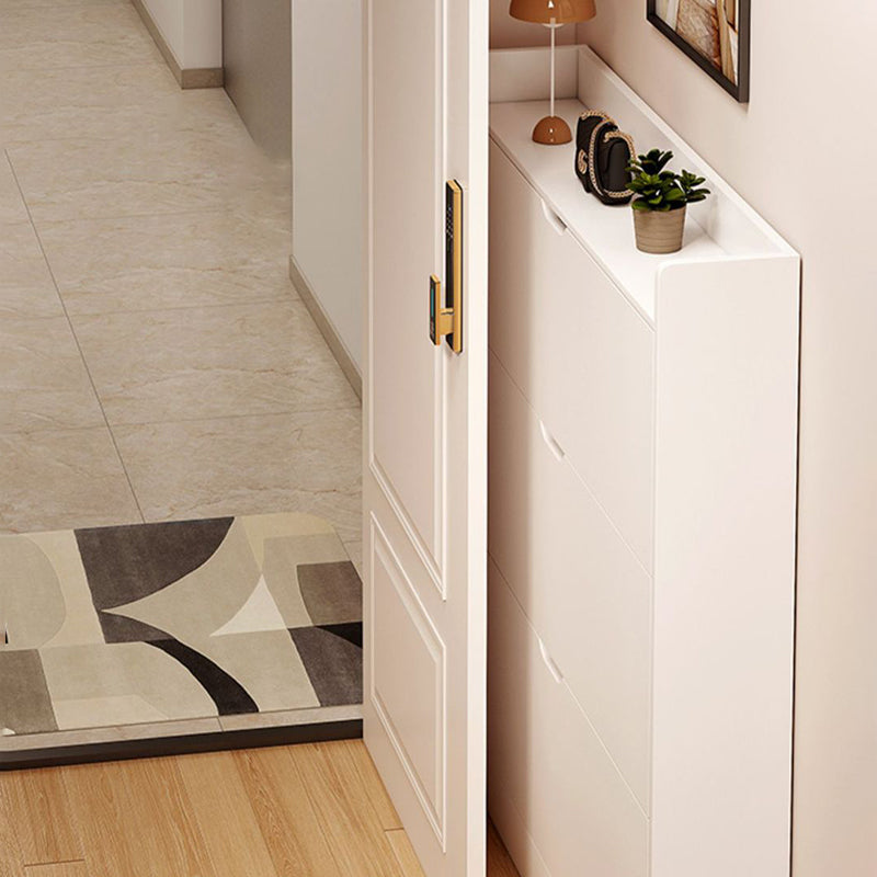 Moderno Minimalista Ultra-Sottile Armadietto Rettangolare Eco-Friendly in Legno Ingegnerizzato per Scarpe 2/3-Cabinet per Ingressi