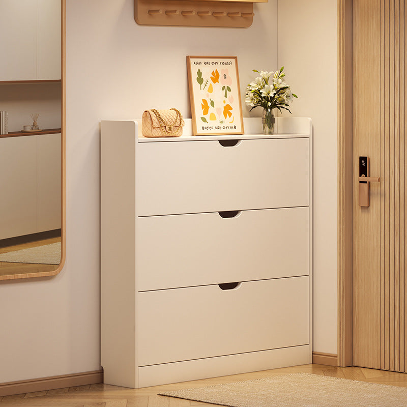 Moderno Minimalista Ultra-Sottile Armadietto Rettangolare Eco-Friendly in Legno Ingegnerizzato per Scarpe 2/3-Cabinet per Ingressi