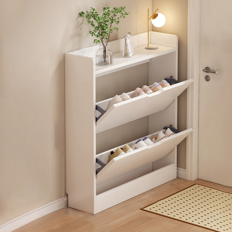 Moderno Minimalista Ultra-Sottile Armadietto Rettangolare Eco-Friendly in Legno Ingegnerizzato per Scarpe 2/3-Cabinet per Ingressi