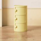 Comò Moderno Minimalista Dopamina Staccabile Rotondo in Plastica 1/2/3/4-Cassetti per Camera da Letto