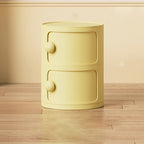 Comò Moderno Minimalista Dopamina Staccabile Rotondo in Plastica 1/2/3/4-Cassetti per Camera da Letto