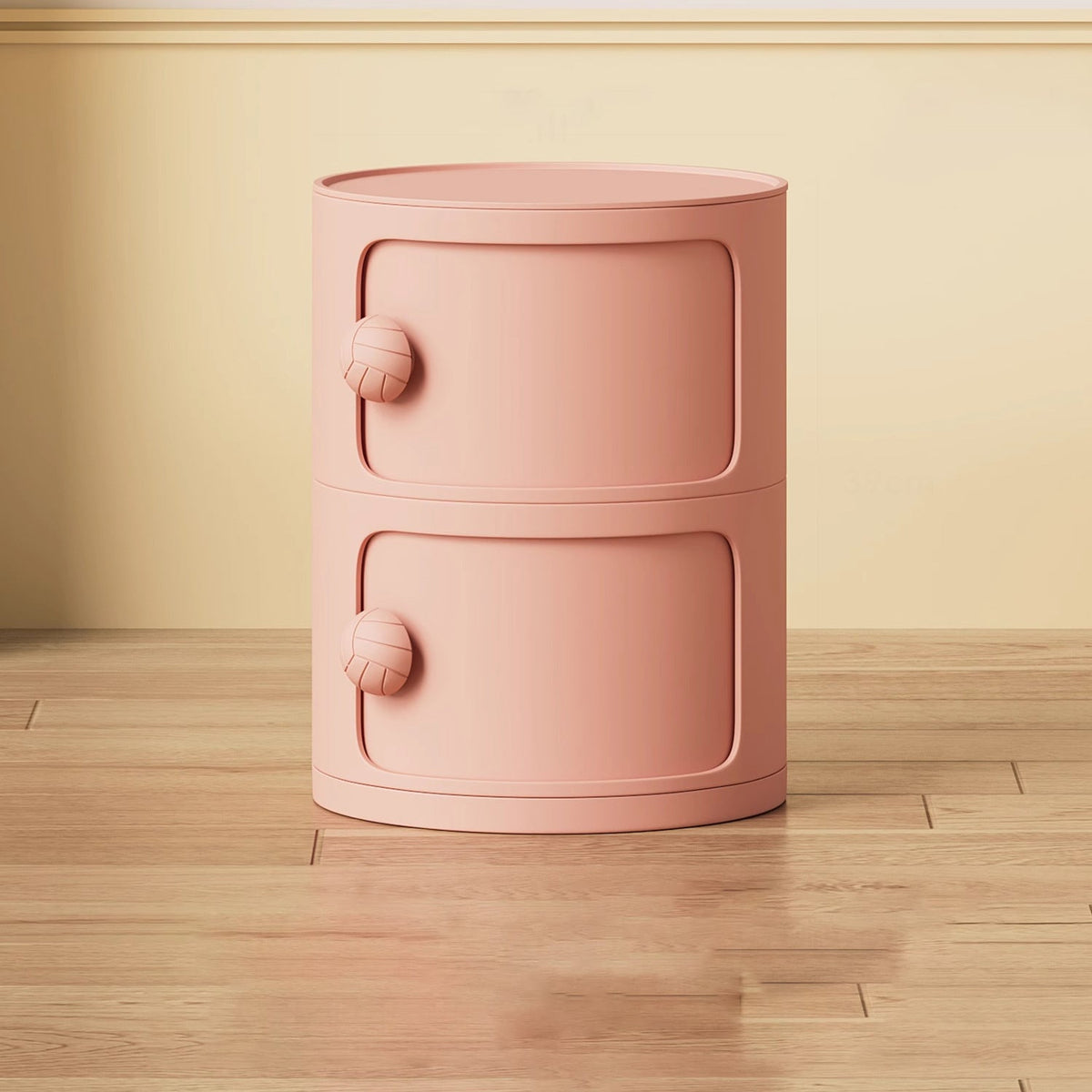 Comò Moderno Minimalista Dopamina Staccabile Rotondo in Plastica 1/2/3/4-Cassetti per Camera da Letto