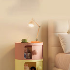 Comò Moderno Minimalista Dopamina Staccabile Rotondo in Plastica 1/2/3/4-Cassetti per Camera da Letto