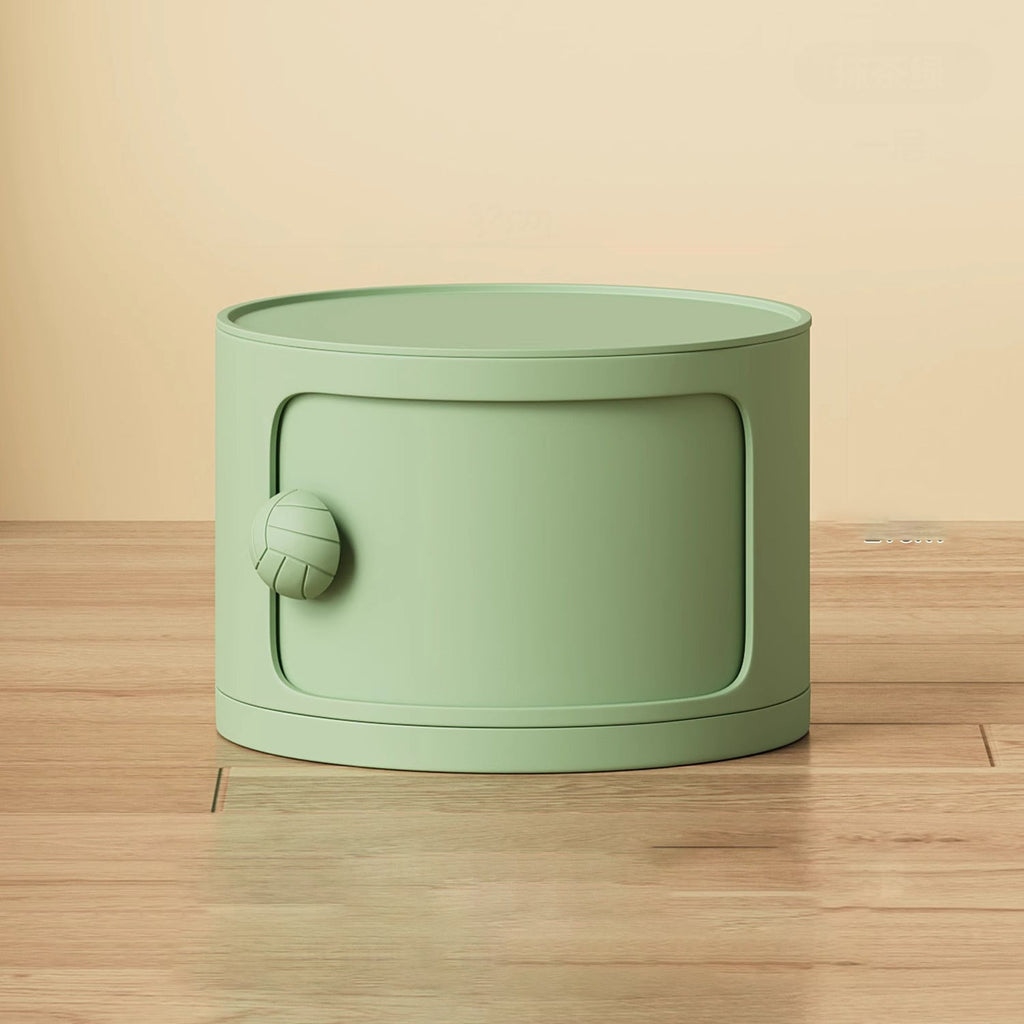 Comò Moderno Minimalista Dopamina Staccabile Rotondo in Plastica 1/2/3/4-Cassetti per Camera da Letto