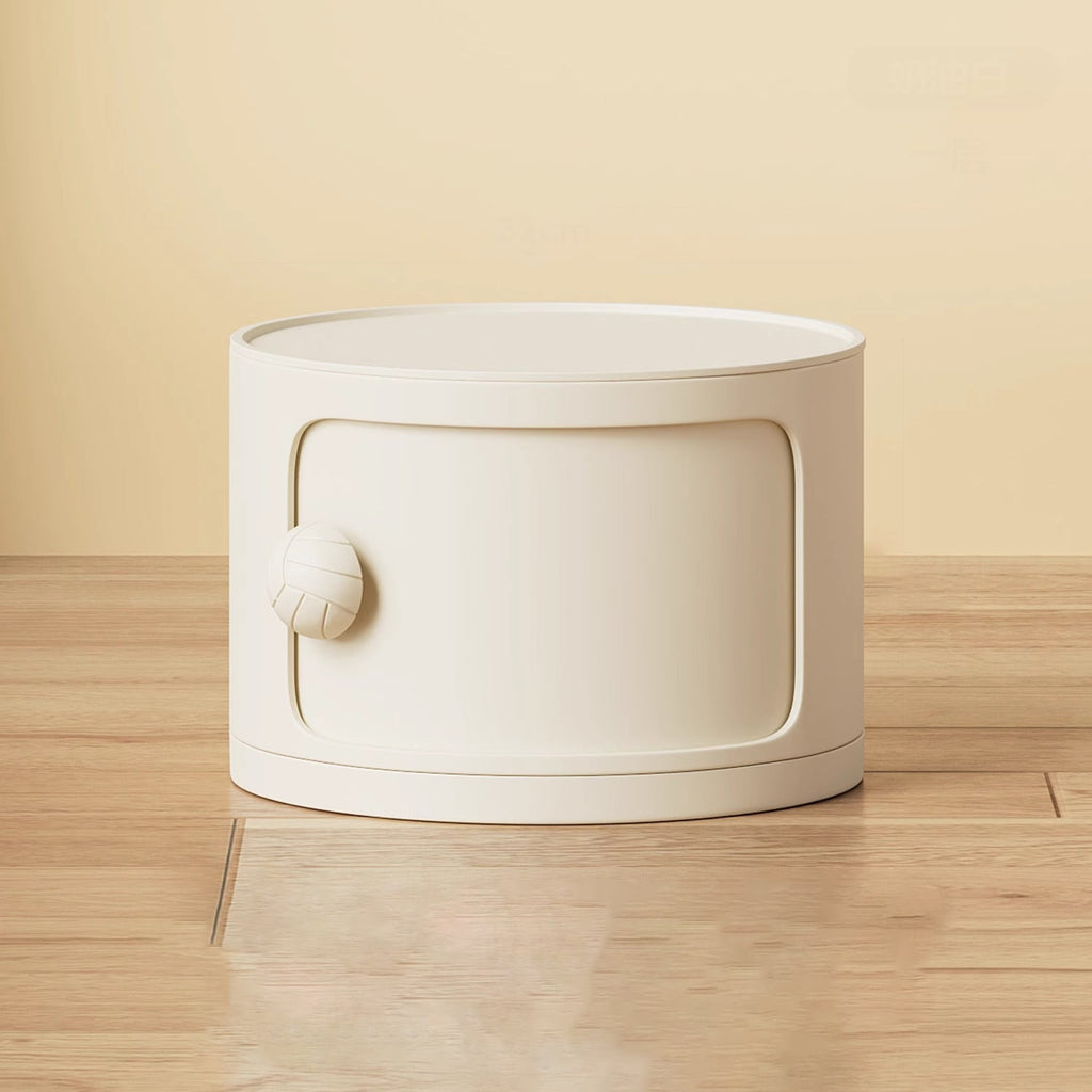 Comò Moderno Minimalista Dopamina Staccabile Rotondo in Plastica 1/2/3/4-Cassetti per Camera da Letto