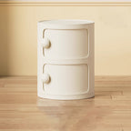Comò Moderno Minimalista Dopamina Staccabile Rotondo in Plastica 1/2/3/4-Cassetti per Camera da Letto