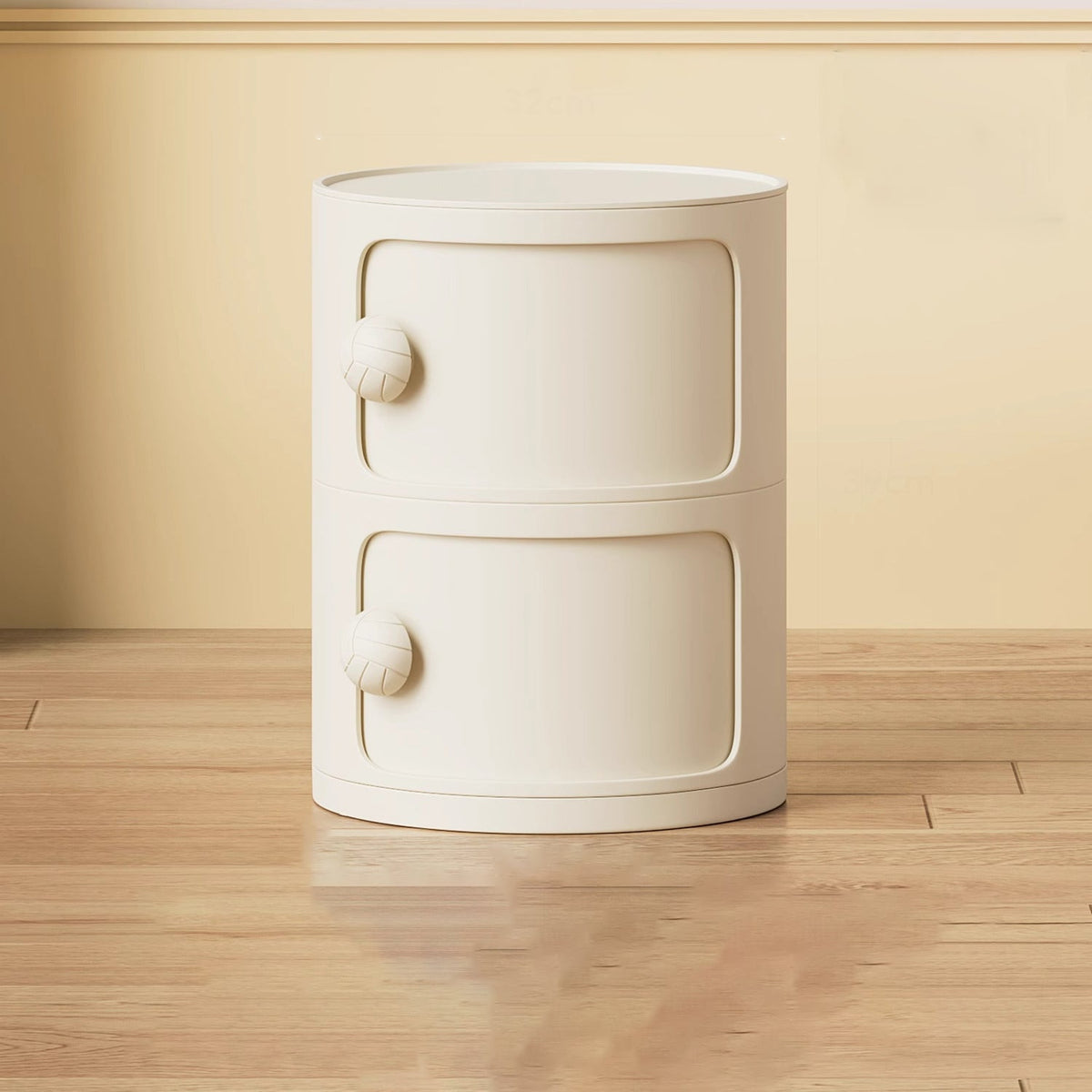 Comò Moderno Minimalista Dopamina Staccabile Rotondo in Plastica 1/2/3/4-Cassetti per Camera da Letto