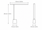 Lampada da Tavolo Smart LED Ricaricabile e Pieghevole