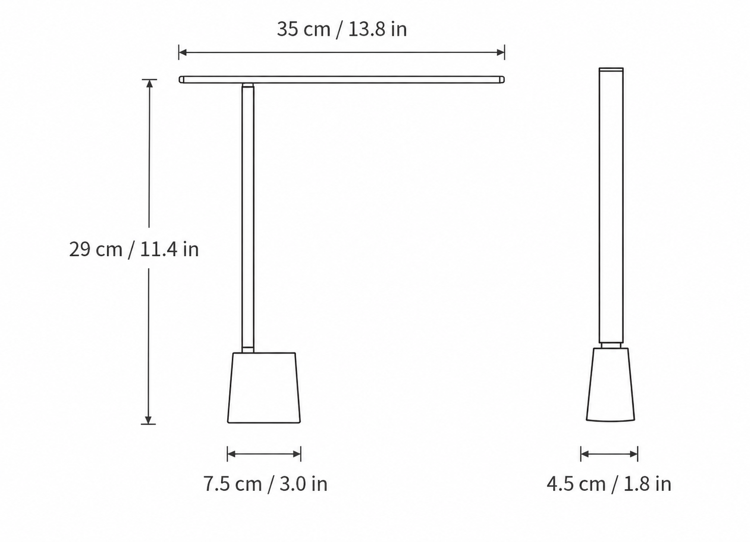 Lampada da Tavolo Smart LED Ricaricabile e Pieghevole