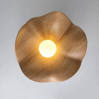 Lampada da soffitto Lotus in legno scandinavo