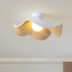 PetalBeam Light – Lampada da soffitto in legno a foglia di loto nordica