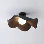 PetalBeam Light – Lampada da soffitto in legno a foglia di loto nordica