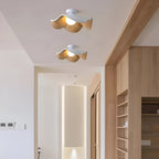 PetalBeam Light – Lampada da soffitto in legno a foglia di loto nordica