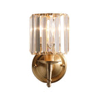 Lampada da parete vintage di lusso in cristallo
