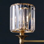 Lampada da parete vintage di lusso in cristallo