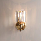 Lampada da parete vintage di lusso in cristallo
