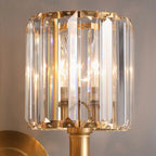 Lampada da parete vintage di lusso in cristallo