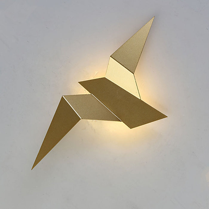 Lampada da Parete a Forma di Uccello Creativo in Ferro