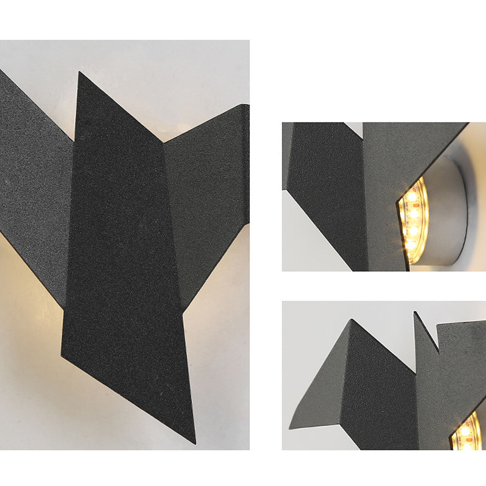 Lampada da Parete a Forma di Uccello Creativo in Ferro