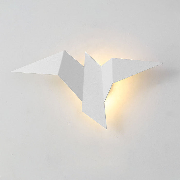 Lampada da Parete a Forma di Uccello Creativo in Ferro