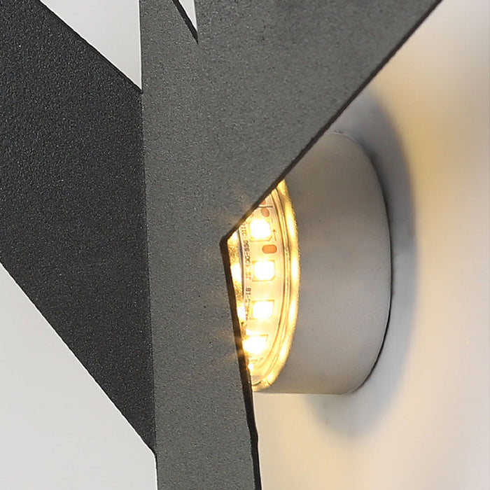 Lampada da Parete a Forma di Uccello Creativo in Ferro