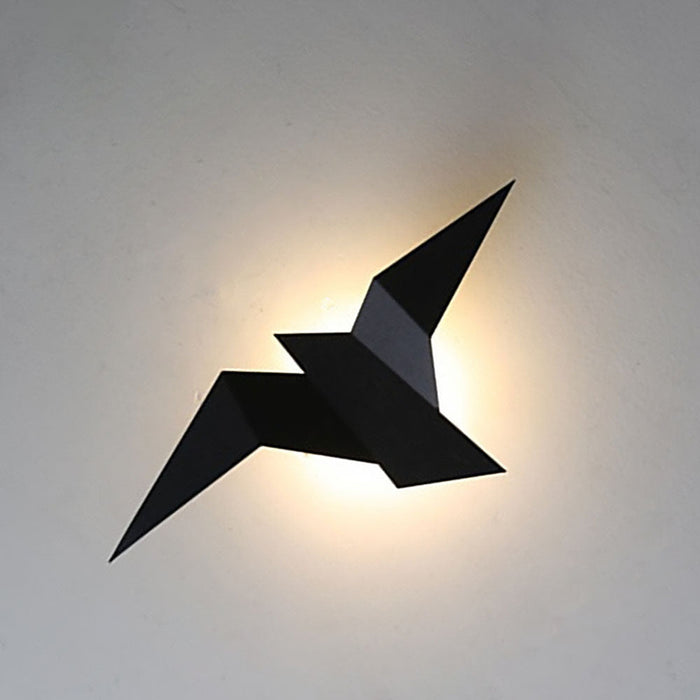 Lampada da Parete a Forma di Uccello Creativo in Ferro