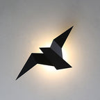 Lampada da Parete a Forma di Uccello Creativo in Ferro
