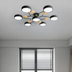 Charlie | Lampadario a soffitto LED semincasso in ferro contemporaneo