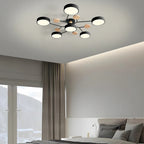 Charlie | Lampadario a soffitto LED semincasso in ferro contemporaneo