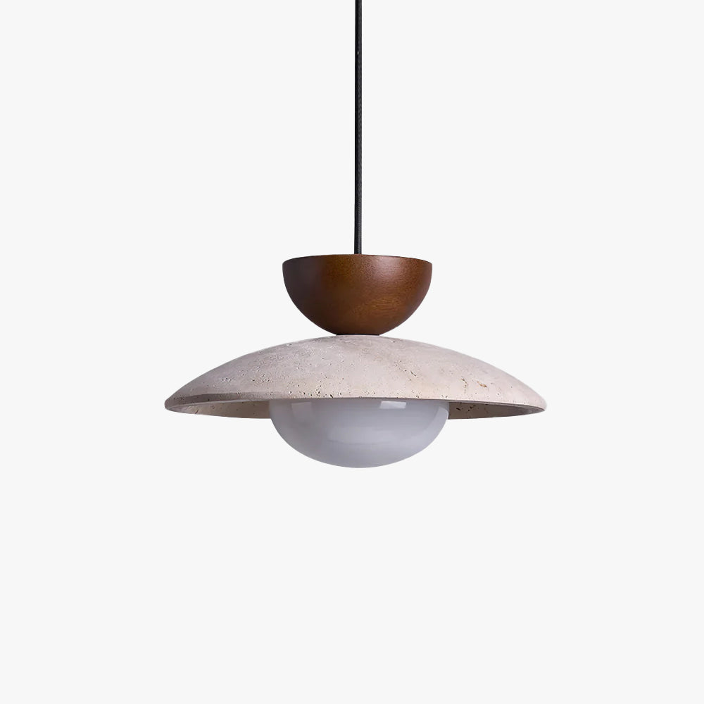 Lampade a sospensione Cleo in Travertino