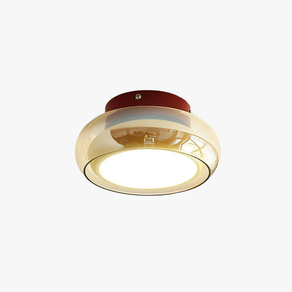 Lampada da soffitto a incasso in vetro retro di giugno