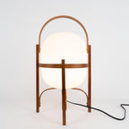 Lampada da Tavolo in Vetro a Forma di Lanterna Portatile