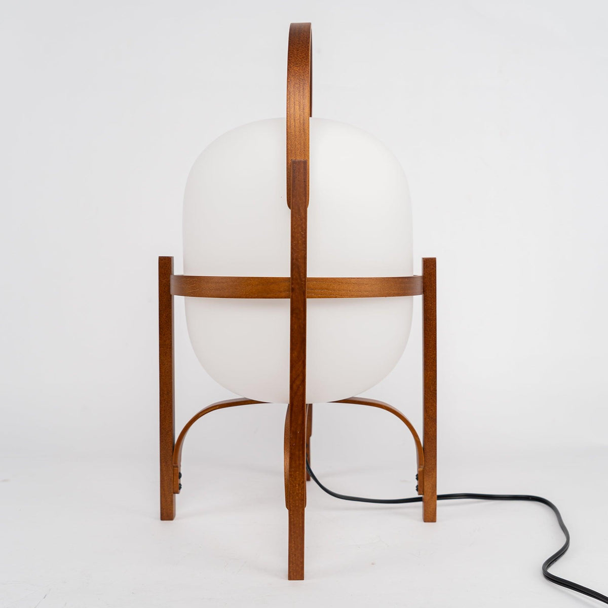 Lampada da Tavolo in Vetro a Forma di Lanterna Portatile