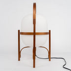 Lampada da Tavolo in Vetro a Forma di Lanterna Portatile
