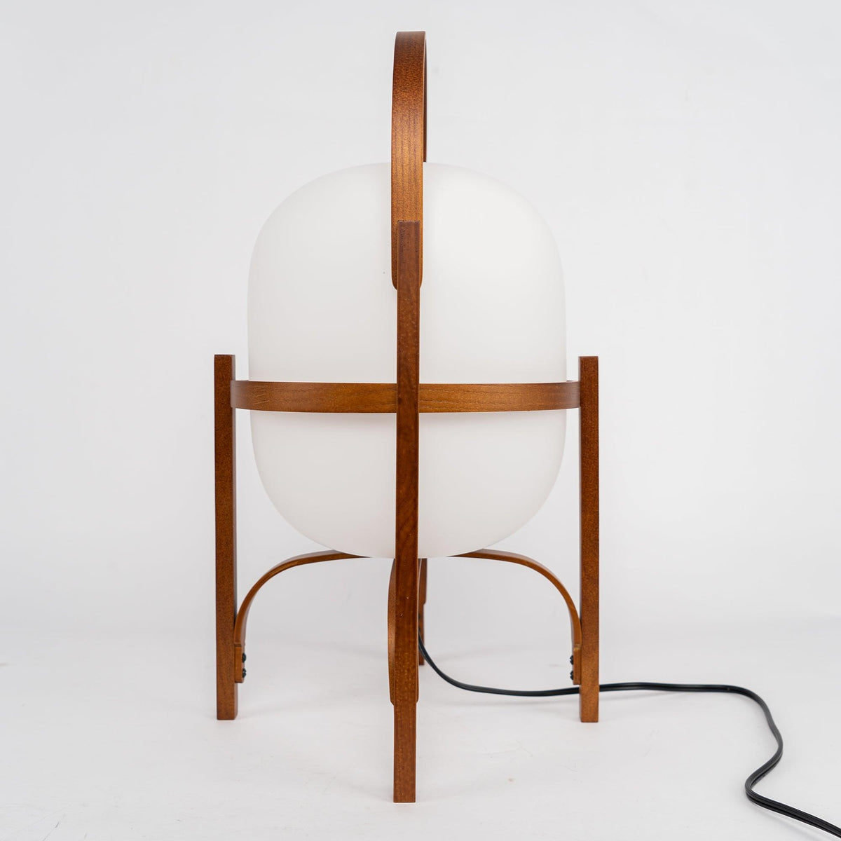 Lampada da Tavolo in Vetro a Forma di Lanterna Portatile