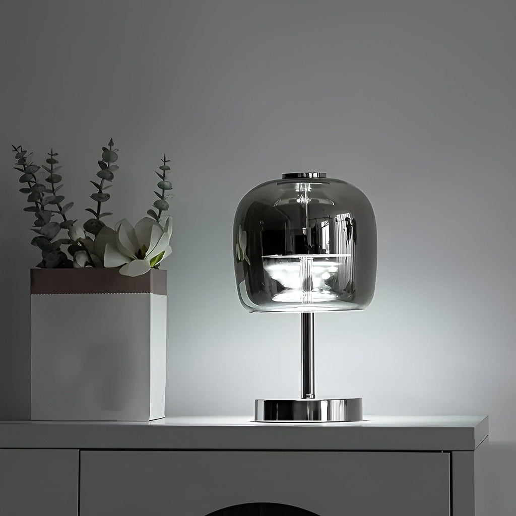 Lux Shine Lampada - Elegante lampada da scrivania in vetro elettroplaccato per illuminazione ambientale