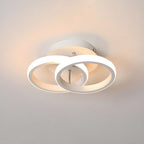 Lampada da soffitto – Ferro & Acrilico – Nero/Bianco – Ø40 cm – Moderna lampada a LED per soggiorno e corridoio