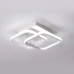 Lampada da soffitto – Ferro & Acrilico – Nero/Bianco – Ø40 cm – Moderna lampada a LED per soggiorno e corridoio