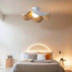 Lampada da soffitto – Resina e ferro – Toni naturali – Ø 28/40 cm – Design organico per soggiorno e camera da letto