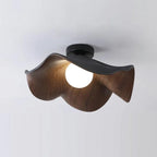 Lampada da soffitto – Resina e ferro – Toni naturali – Ø 28/40 cm – Design organico per soggiorno e camera da letto