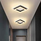 Lampada da soffitto – LED – Nero/Bianco – 24W – Design moderno per soggiorno e corridoio