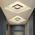Lampada da soffitto – LED – Nero/Bianco – 24W – Design moderno per soggiorno e corridoio