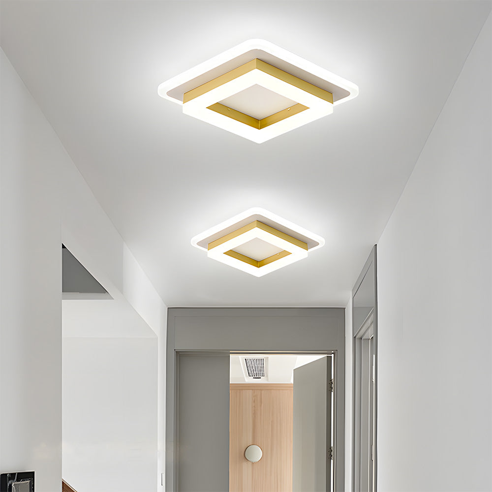 Lampada da soffitto – LED – Nero/Bianco – 24W – Design moderno per soggiorno e corridoio