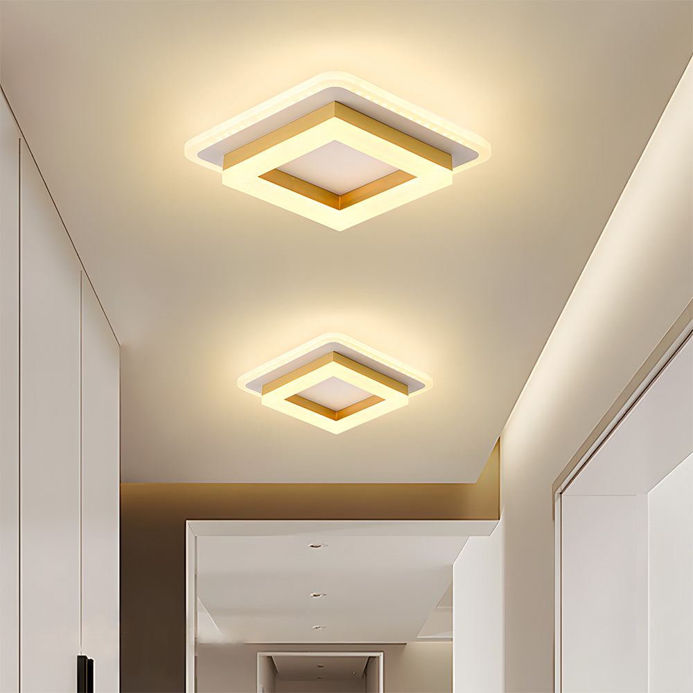 Lampada da soffitto – LED – Nero/Bianco – 24W – Design moderno per soggiorno e corridoio
