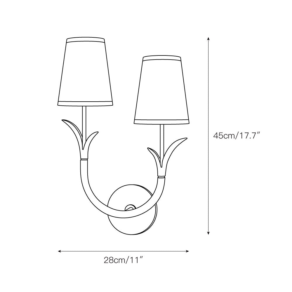 Lampada da parete Deering