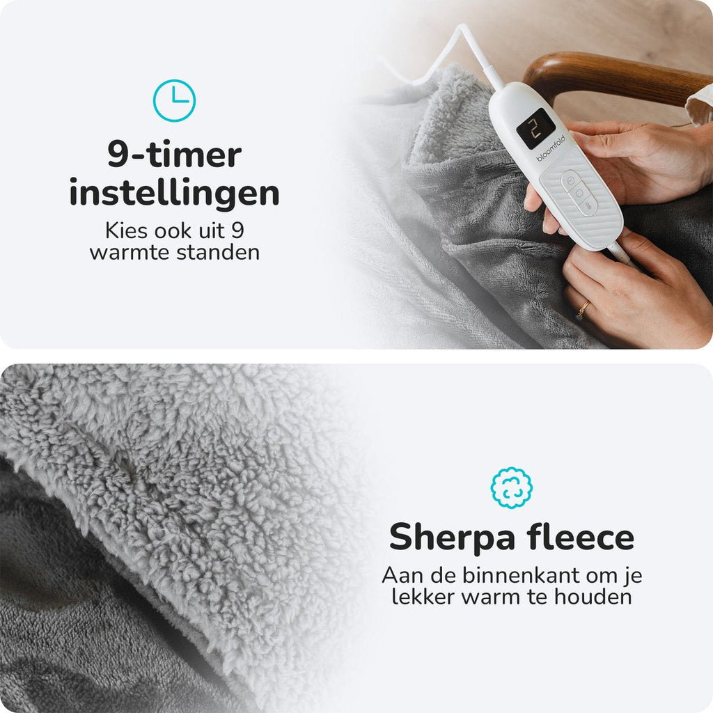 Coperte Elettriche 180 x 160 cm – Coperta Riscaldata per Casa